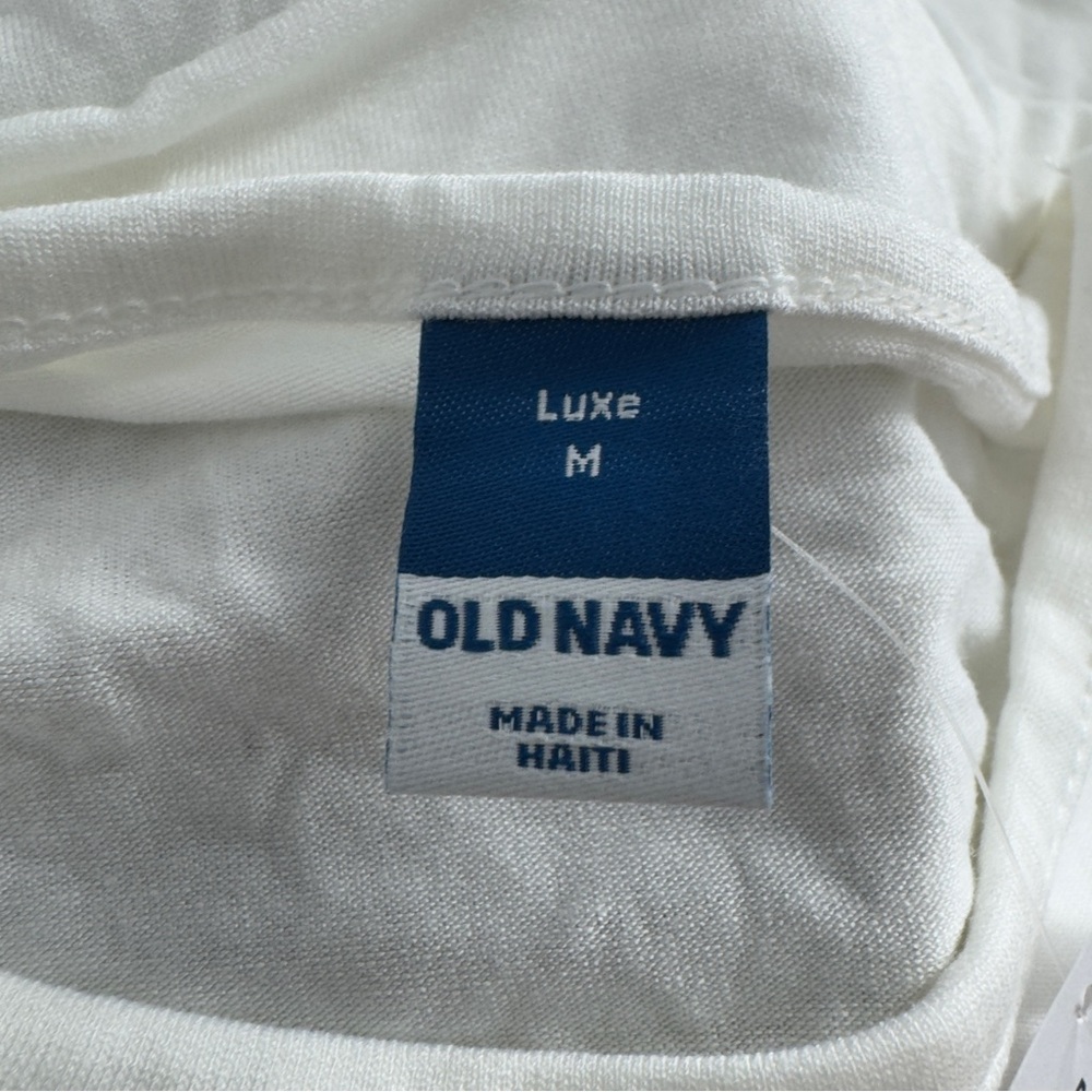 Old Navy Luxe NWT White Long Sleeve T Shirt M - Picture 5 of 6
